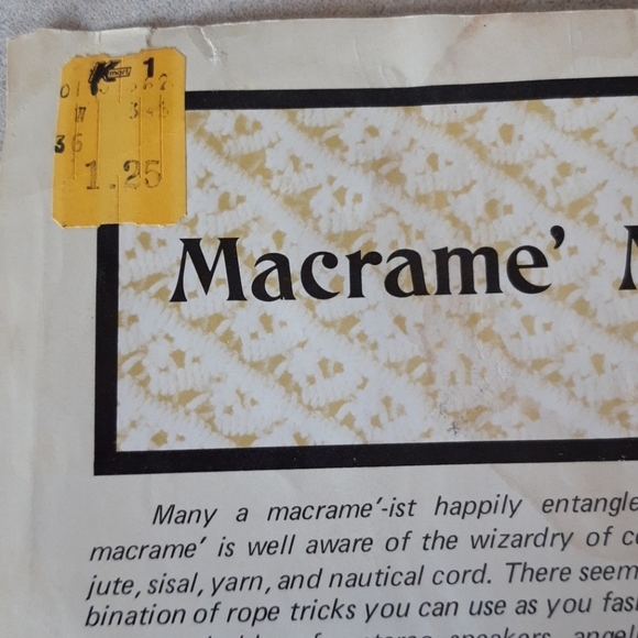 Macrame instructional book - Picture 3 of 6
